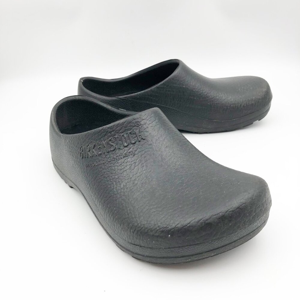 BIRKENSTOCK Profi-Birki Polyurethane Professional Black Clogs Womens 7
